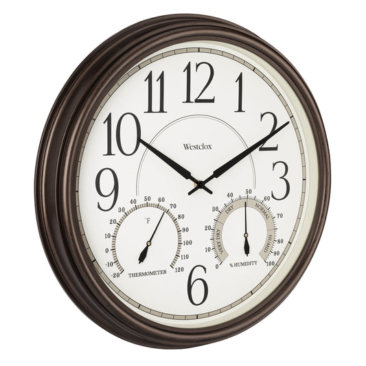 Westclox Indoor/Outdoor Wall Clock 32247