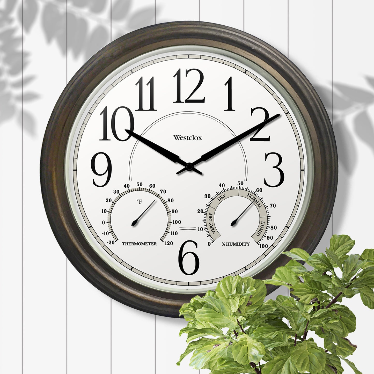 Westclox Indoor/Outdoor Wall Clock 32247