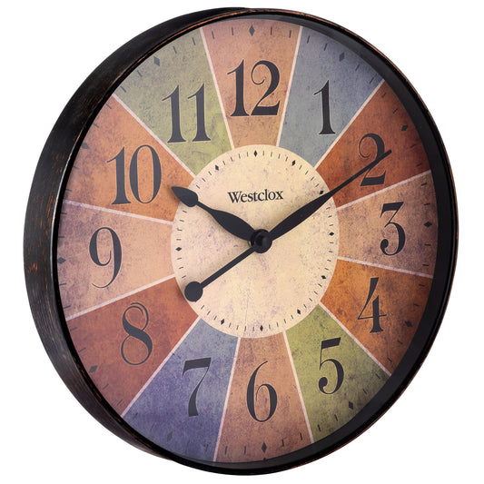 12" Multicolor Dial Wall Clock