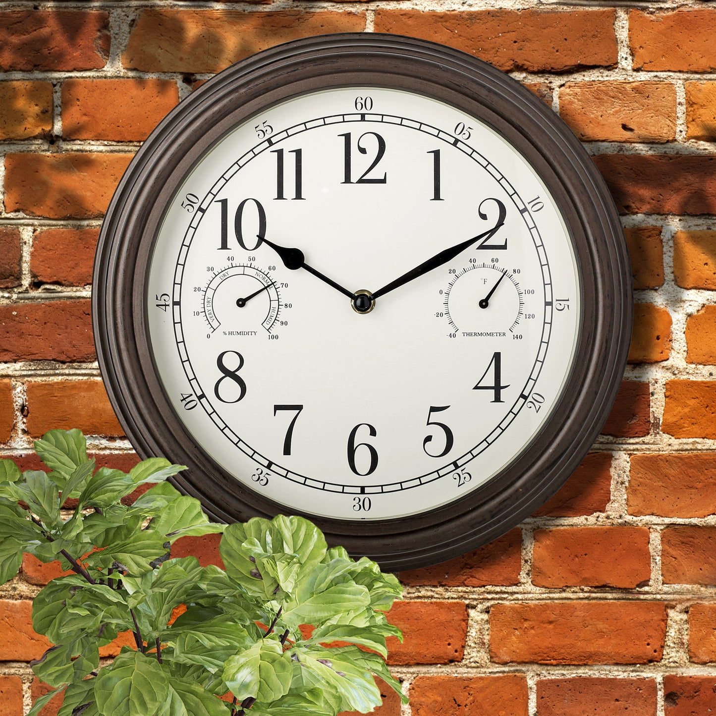 Westclox 12" Indoor Outdoor Wall Clock