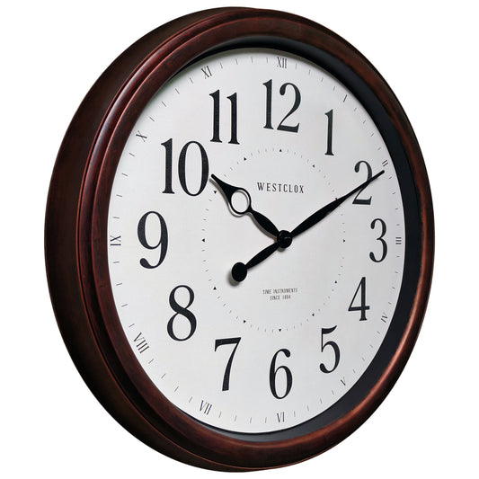 Westclox 20" Woodgrain Wall Clock