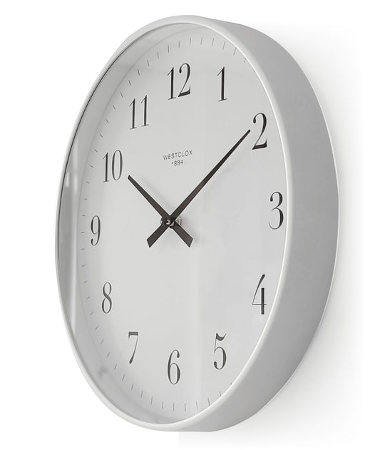 Westclox 12" Basic White Wall Clock – Easy-to-Read Dial