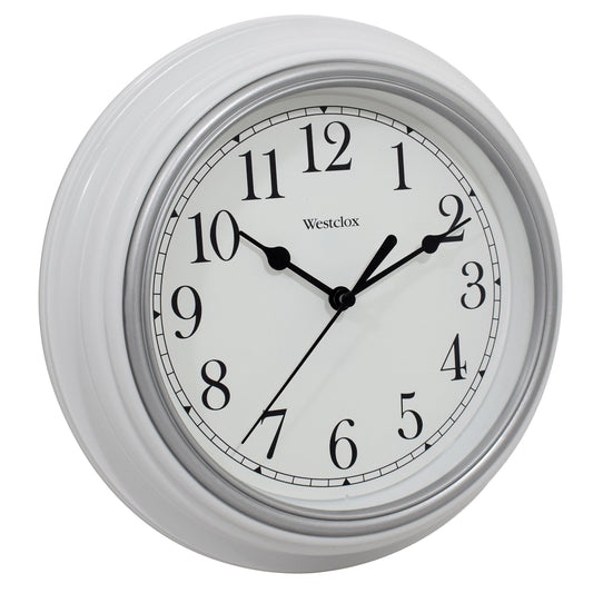 Westclox 8.5" Round Wall Clock White 46994A