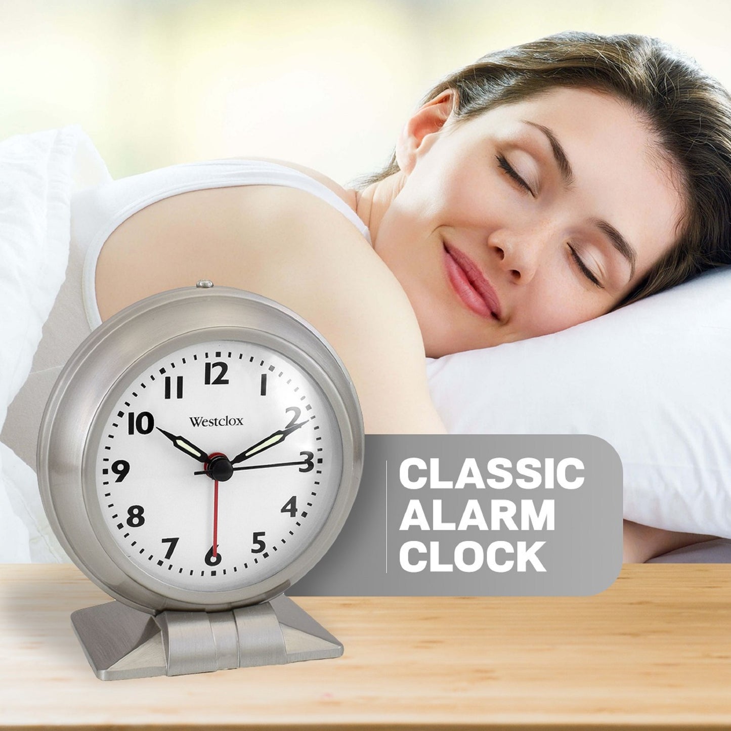 Westclox Classic Alarm Clock Small Size 90010A