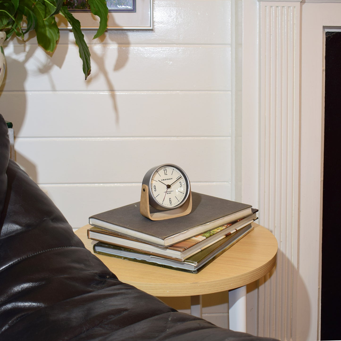 Crosley Tilt Wood Table Clock