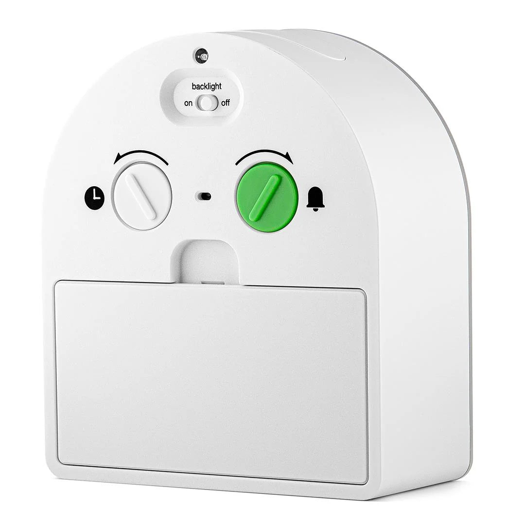 Braun BC22TW Time Teacher Analogue Alarm Clock – Easy-to-Read Learning Dial with Backlight