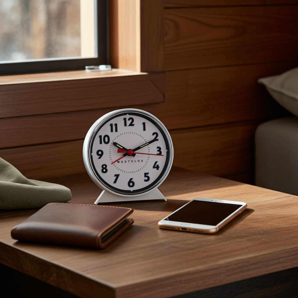 Westclox Loud Bell Alarm Clock, Wind Up Powered, Easy Contro – The