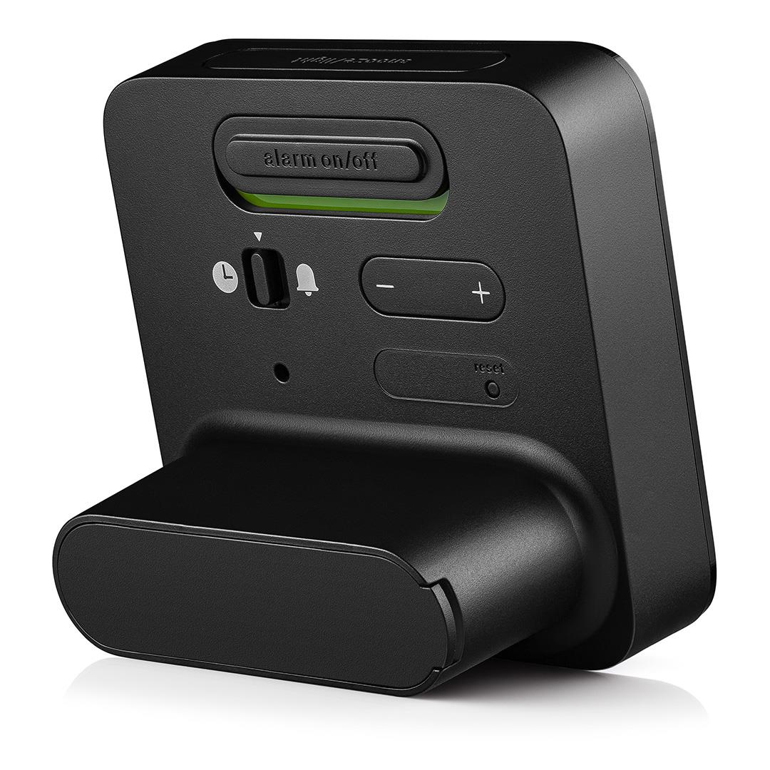 Braun BC09 Digital Alarm Clock – Reverse LCD & Crescendo Alarm (Black)