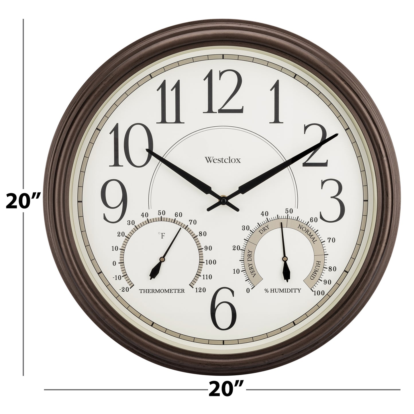 Westclox Indoor/Outdoor Wall Clock 32247