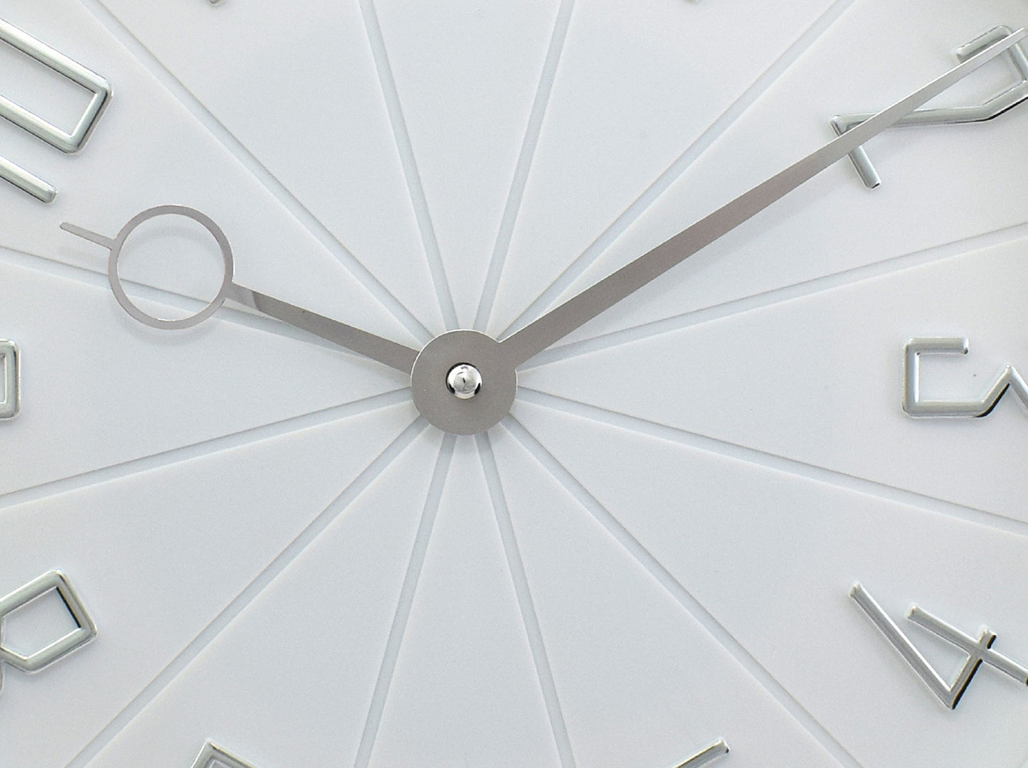 Westclox Modern White and Silver 12" Wall Clock