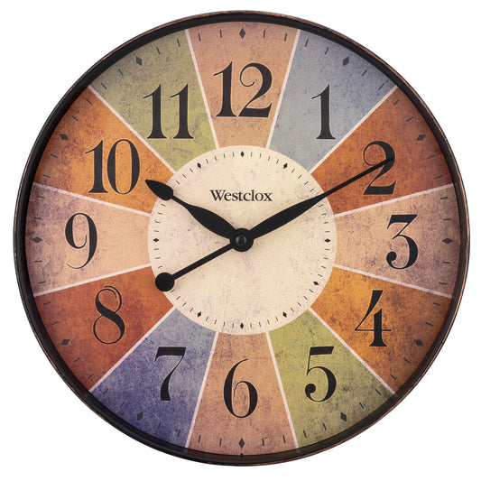 12" Multicolor Dial Wall Clock