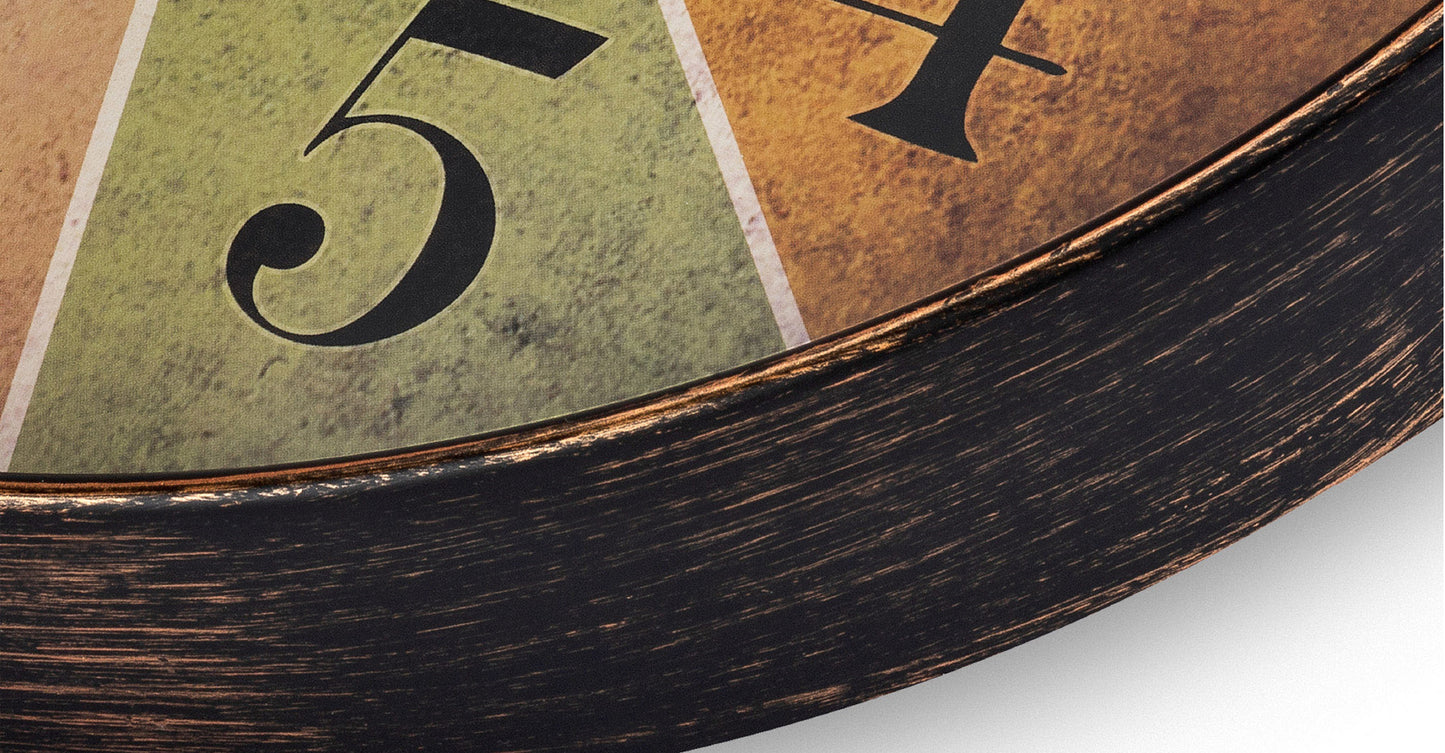 Westclox 12" Wall Clock, Easy-to-Read Colorful Dial, Slim Frame, Metal Hands, Glass Lens