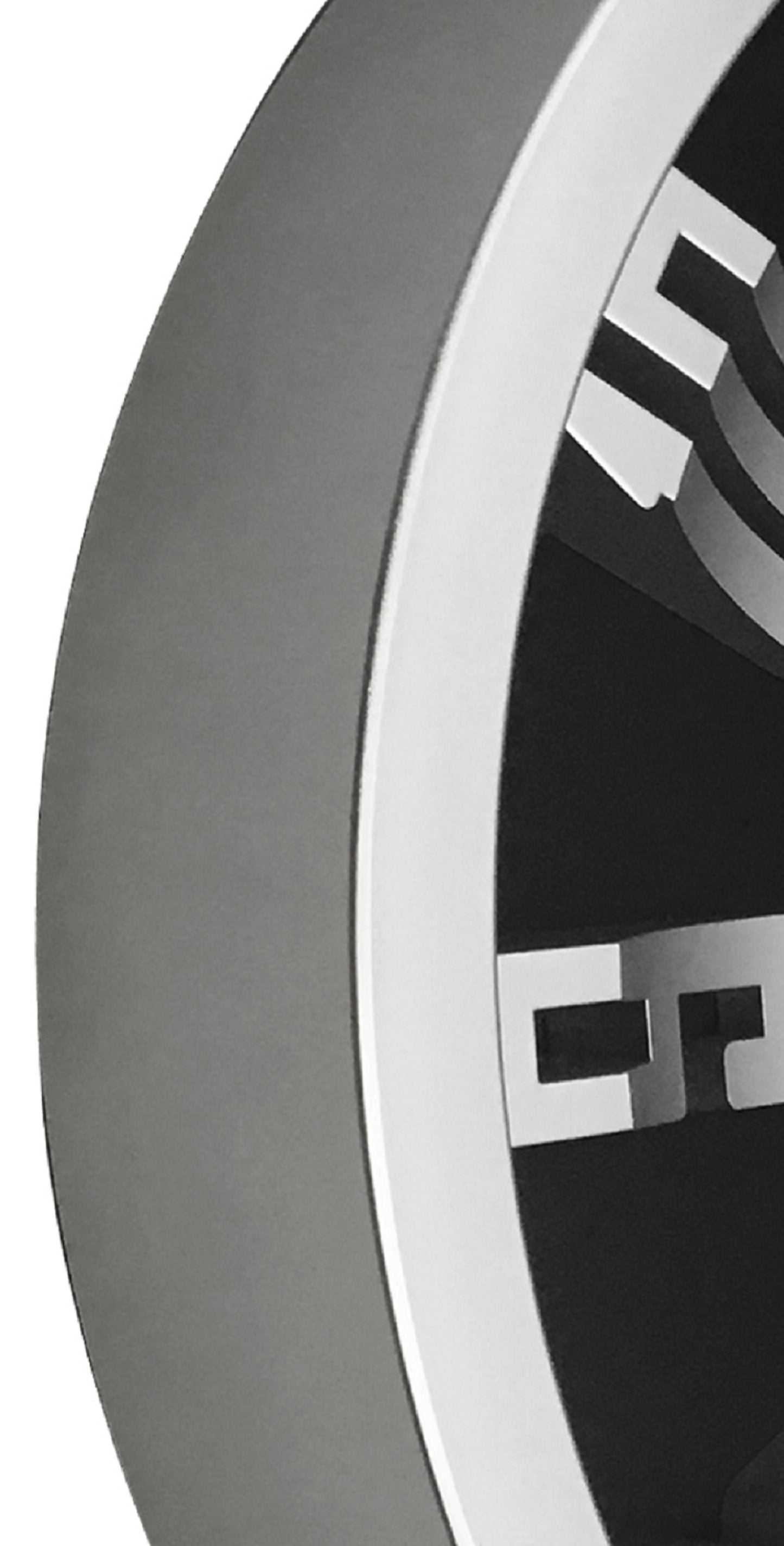 Westclox 12" Contemporary Silver Raised Number Wall Clock