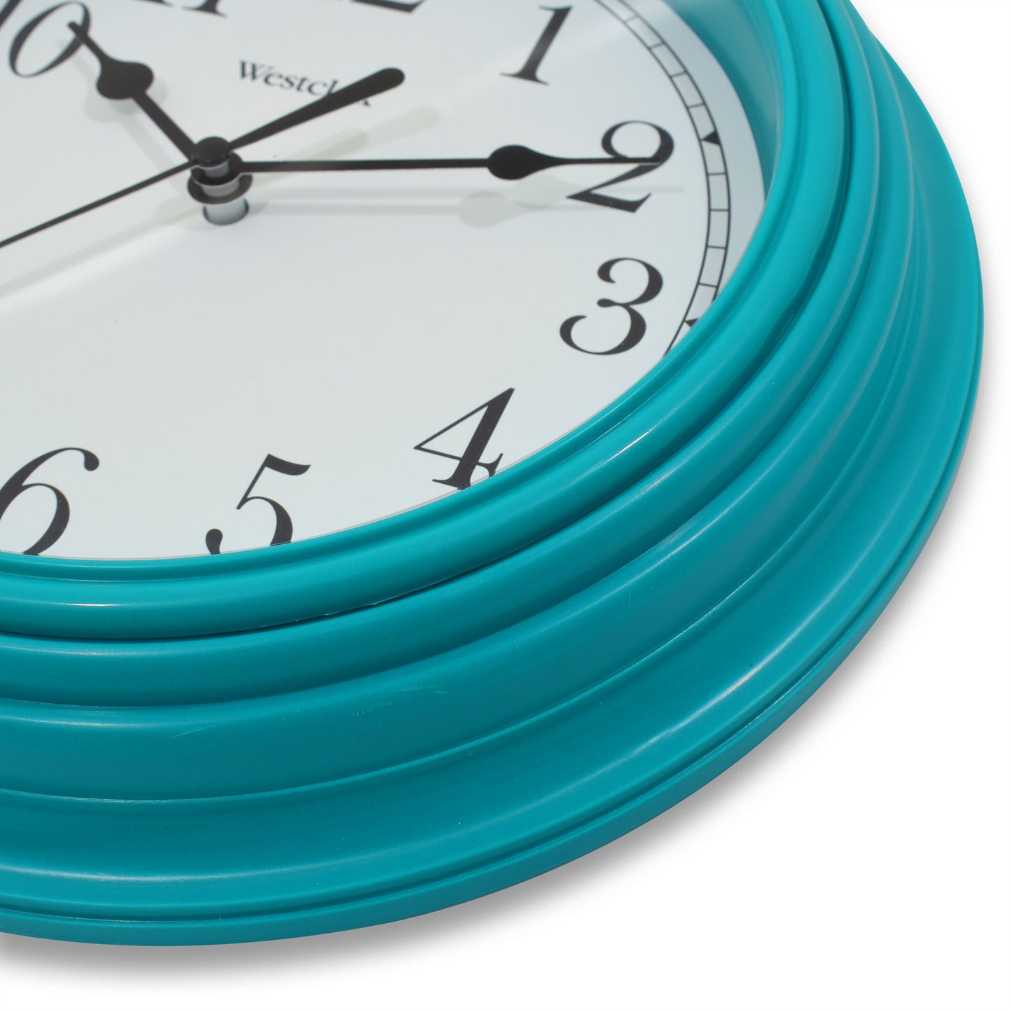 Westclox 9" Basic Teal Wall Clock – Easy-to-Read Dial