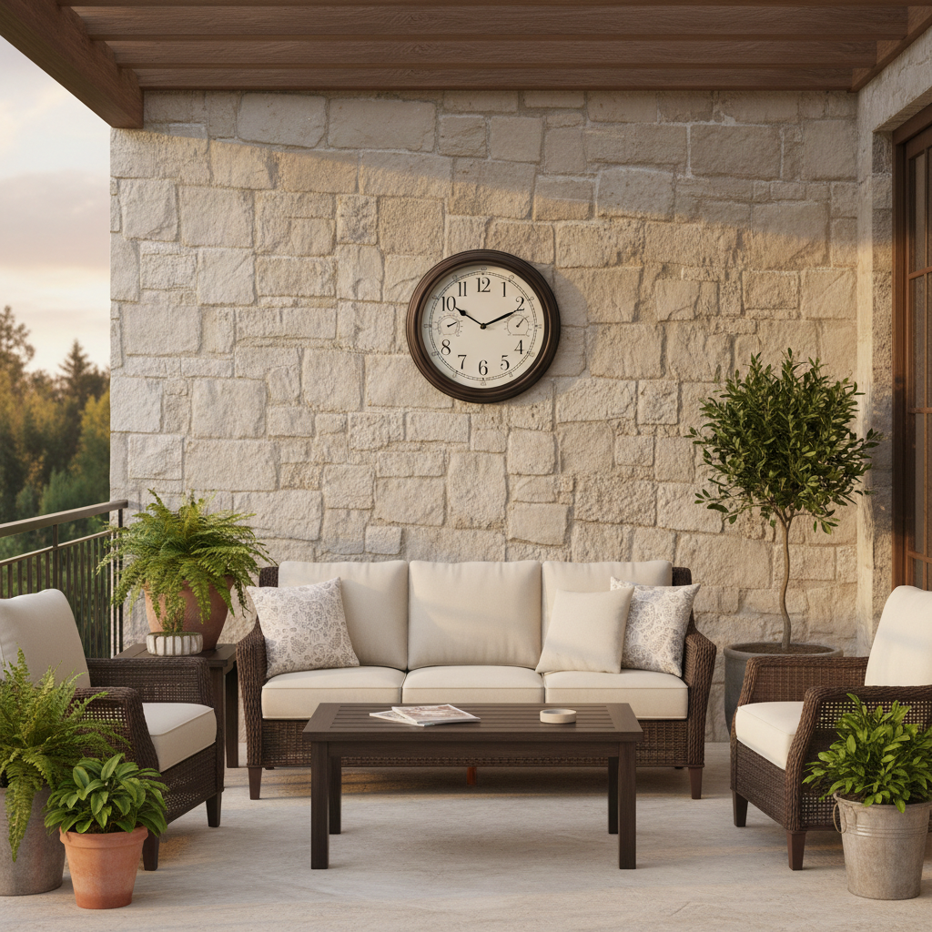 Westclox 12" Indoor Outdoor Wall Clock