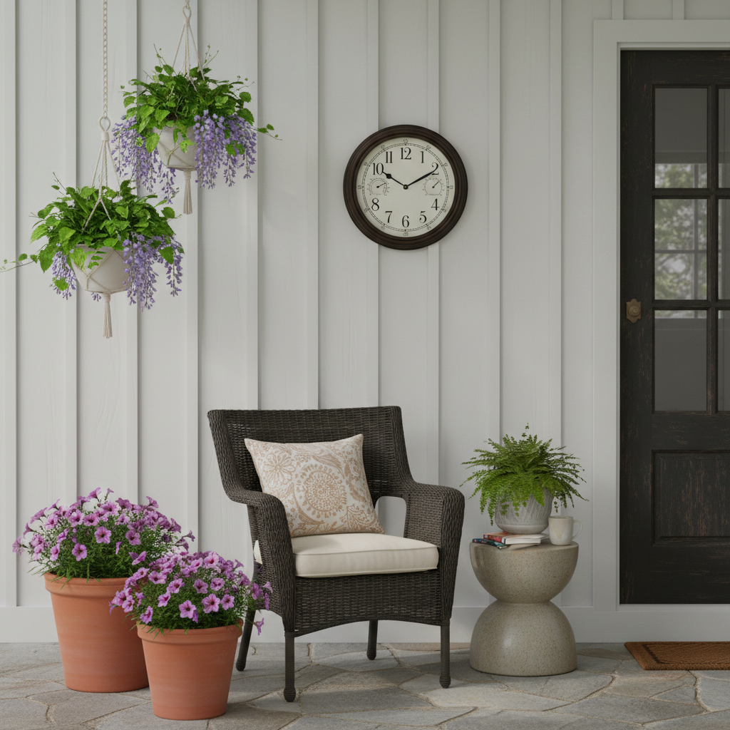 Westclox 12" Indoor Outdoor Wall Clock