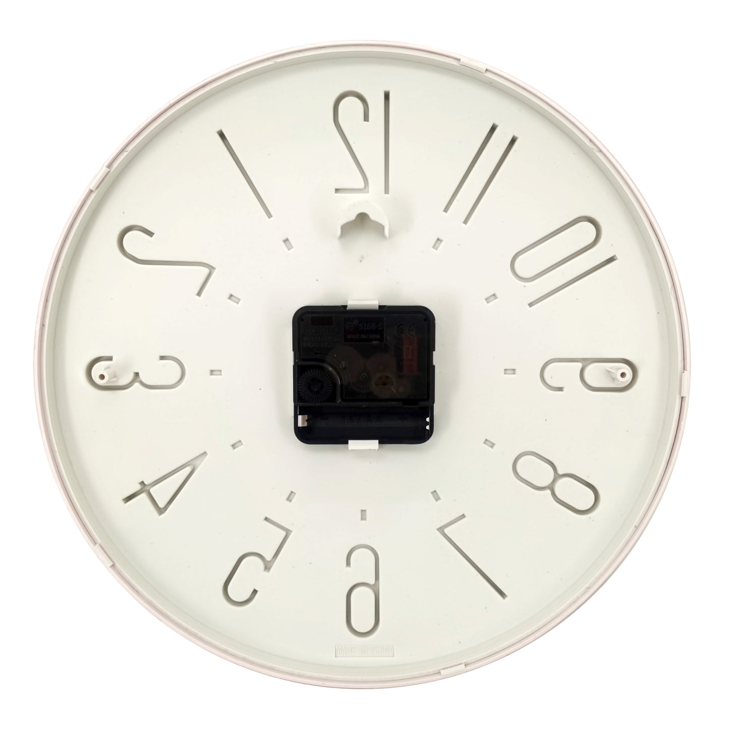 Westclox 10" Pink Raised Numbers Wall Clock – Easy-to-Read Analog Display