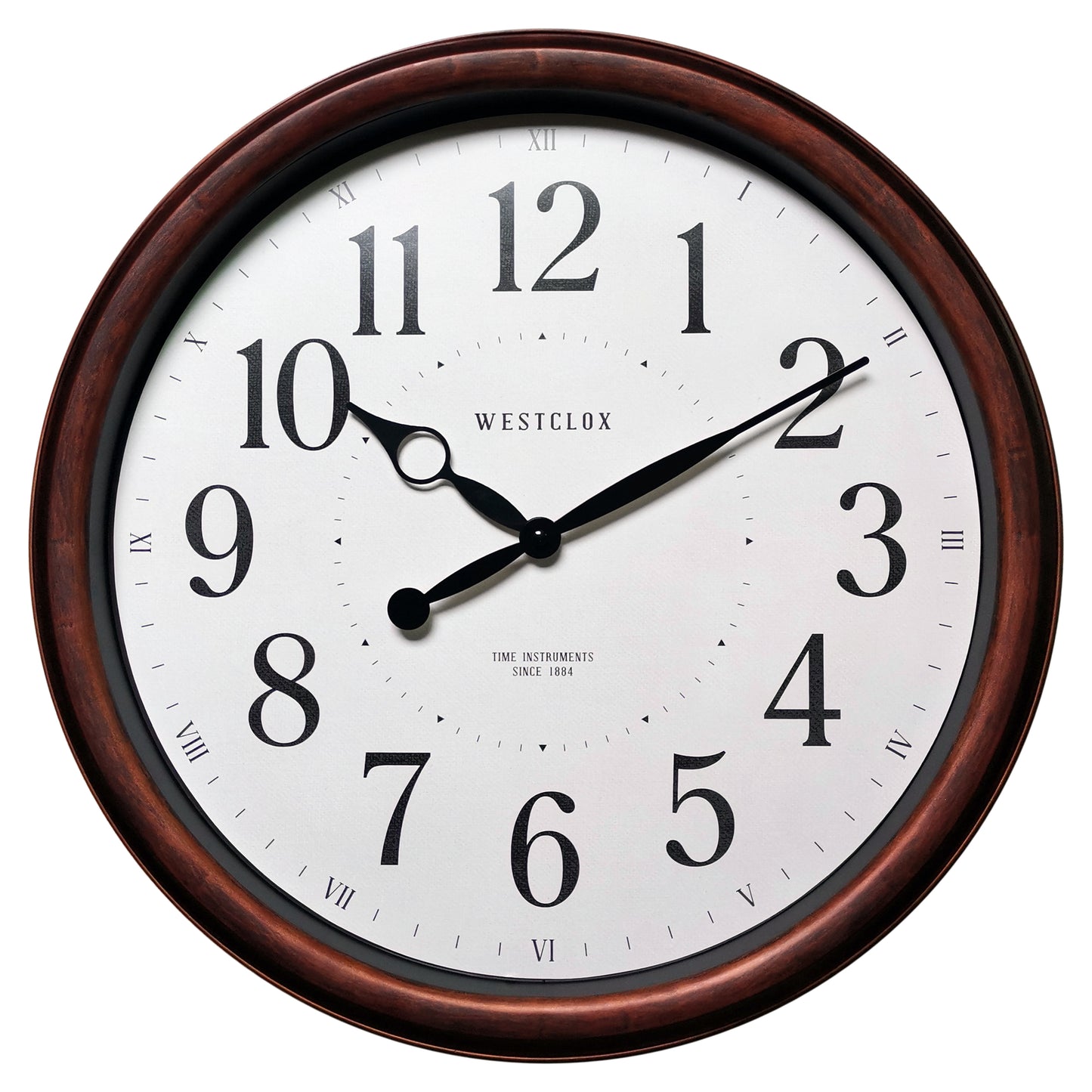 Westclox 20" Woodgrain Wall Clock