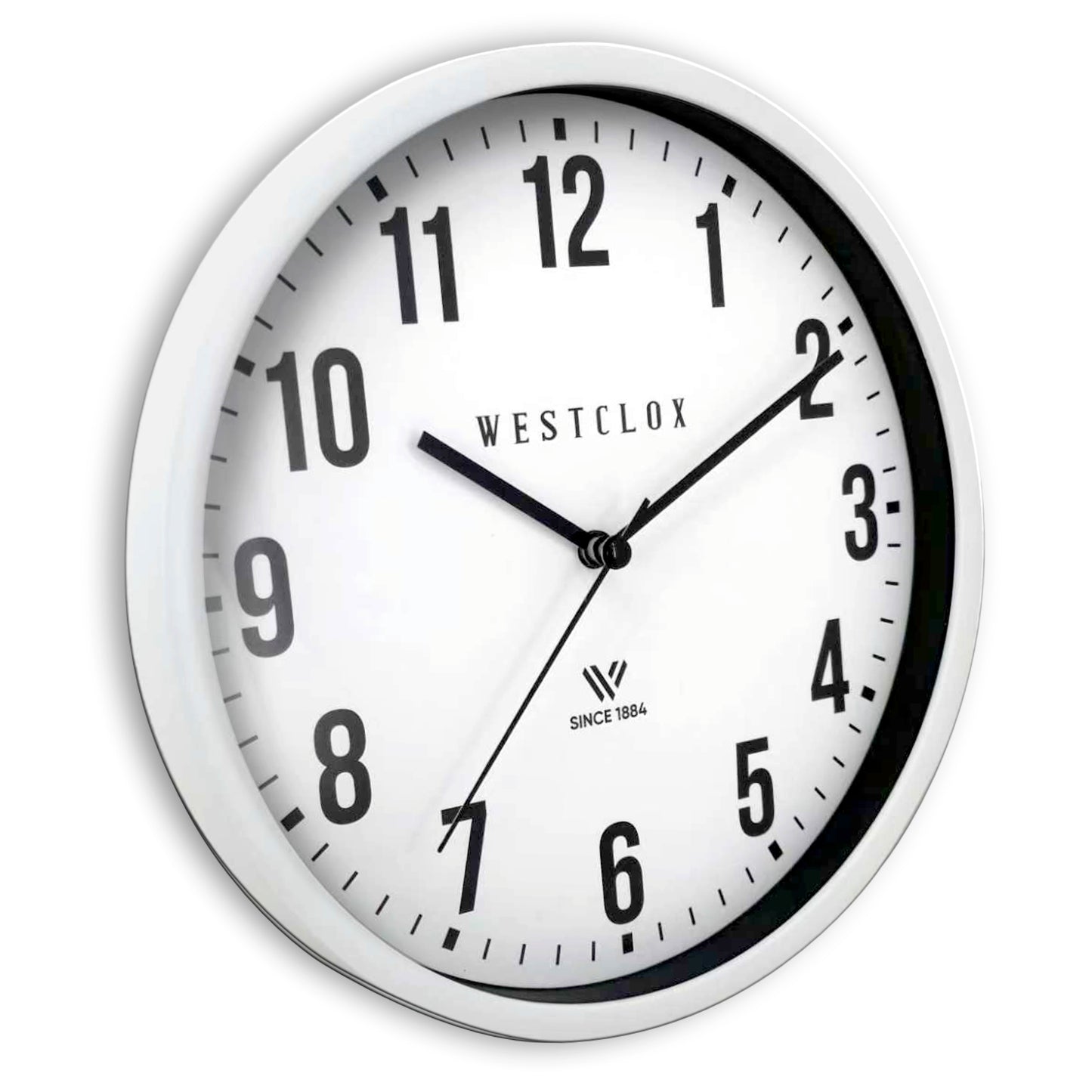 Westclox 9" Basic White Wall Clock – Easy-to-Read Dial