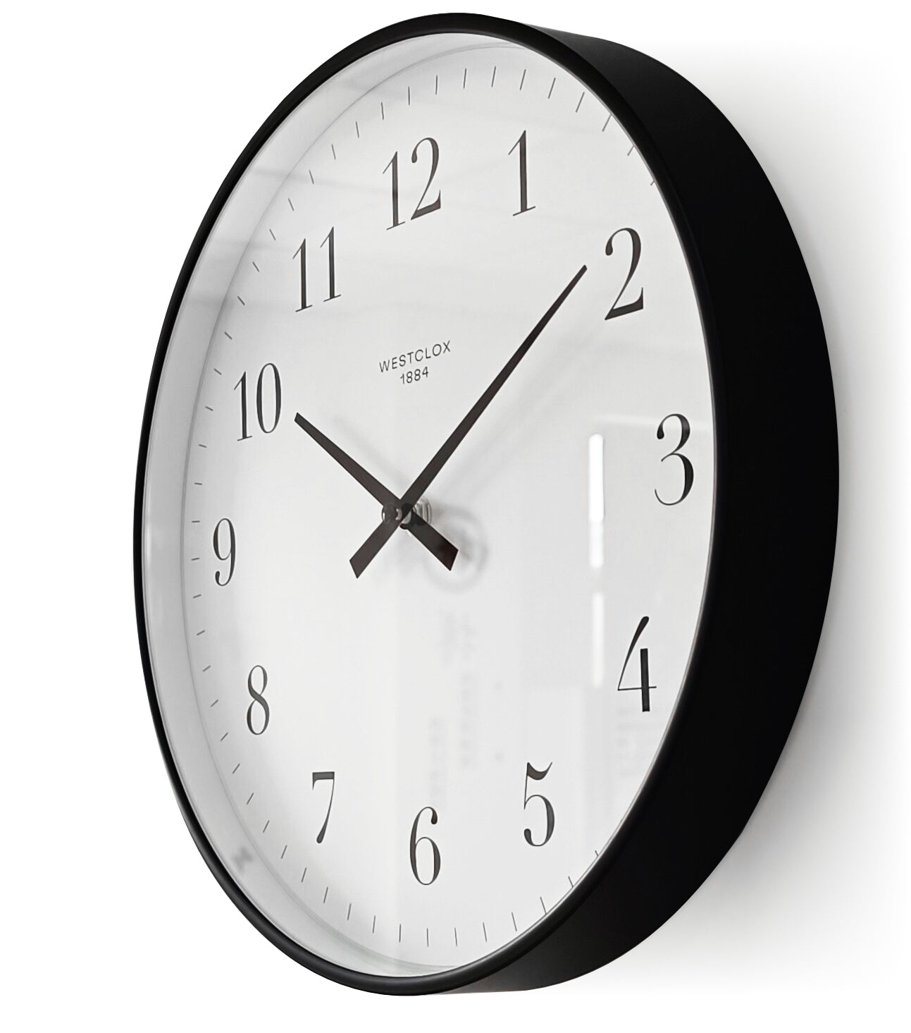 Westclox 12" Basic Black Wall Clock – Easy-to-Read Dial