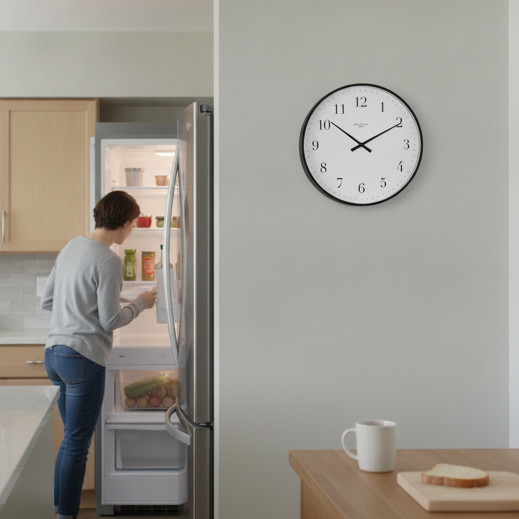 Westclox 12" Basic Black Wall Clock – Easy-to-Read Dial