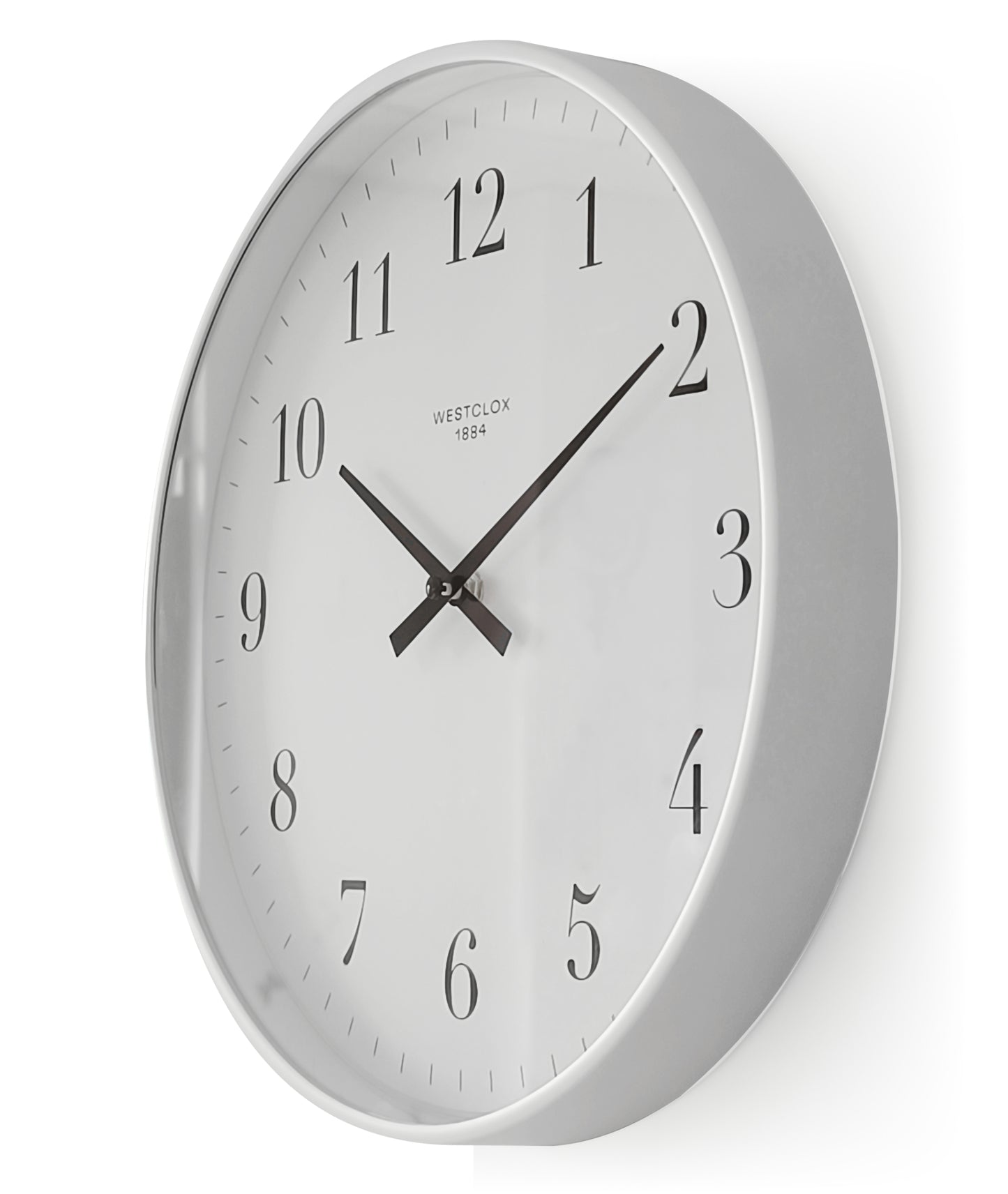 Westclox 12" Basic White Wall Clock – Easy-to-Read Dial