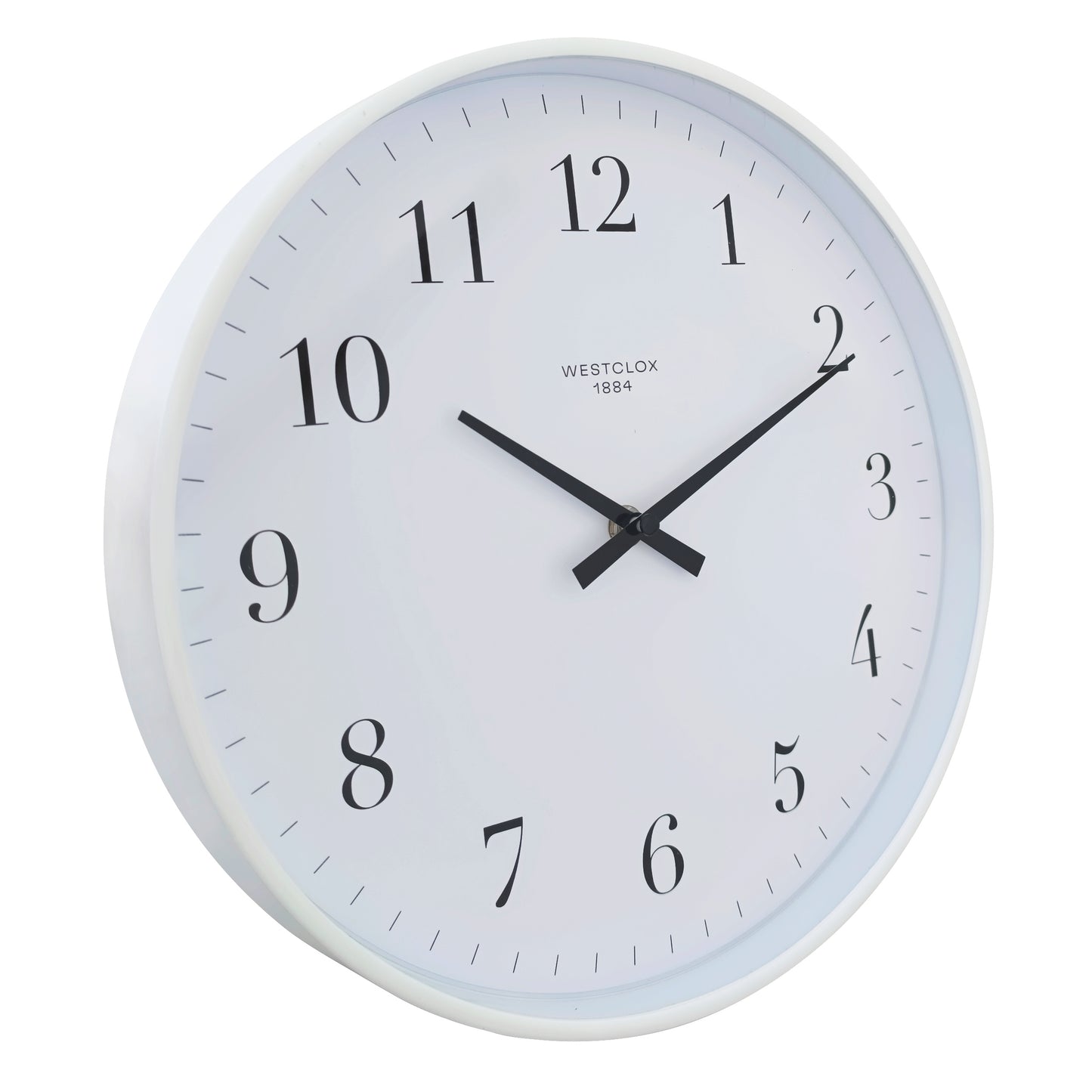 Westclox 12" Basic White Wall Clock – Easy-to-Read Dial
