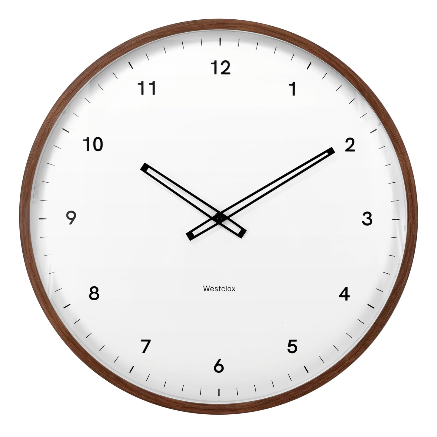 Westclox 20" Contemporary Woodgrain Wall Clock – Minimalist Natural Style