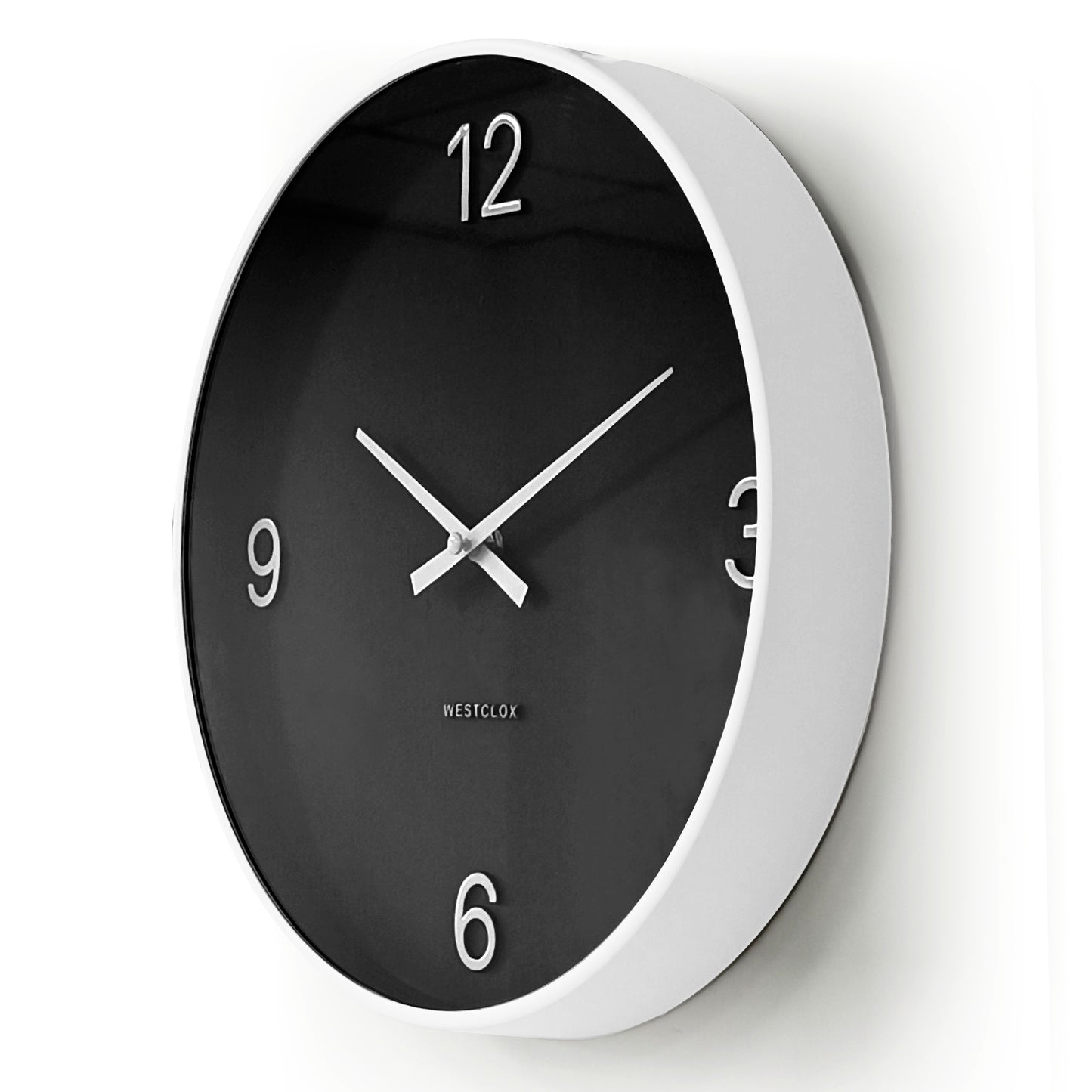 Westclox 20" Contemporary Black & White Wall Clock – Minimalist Dial