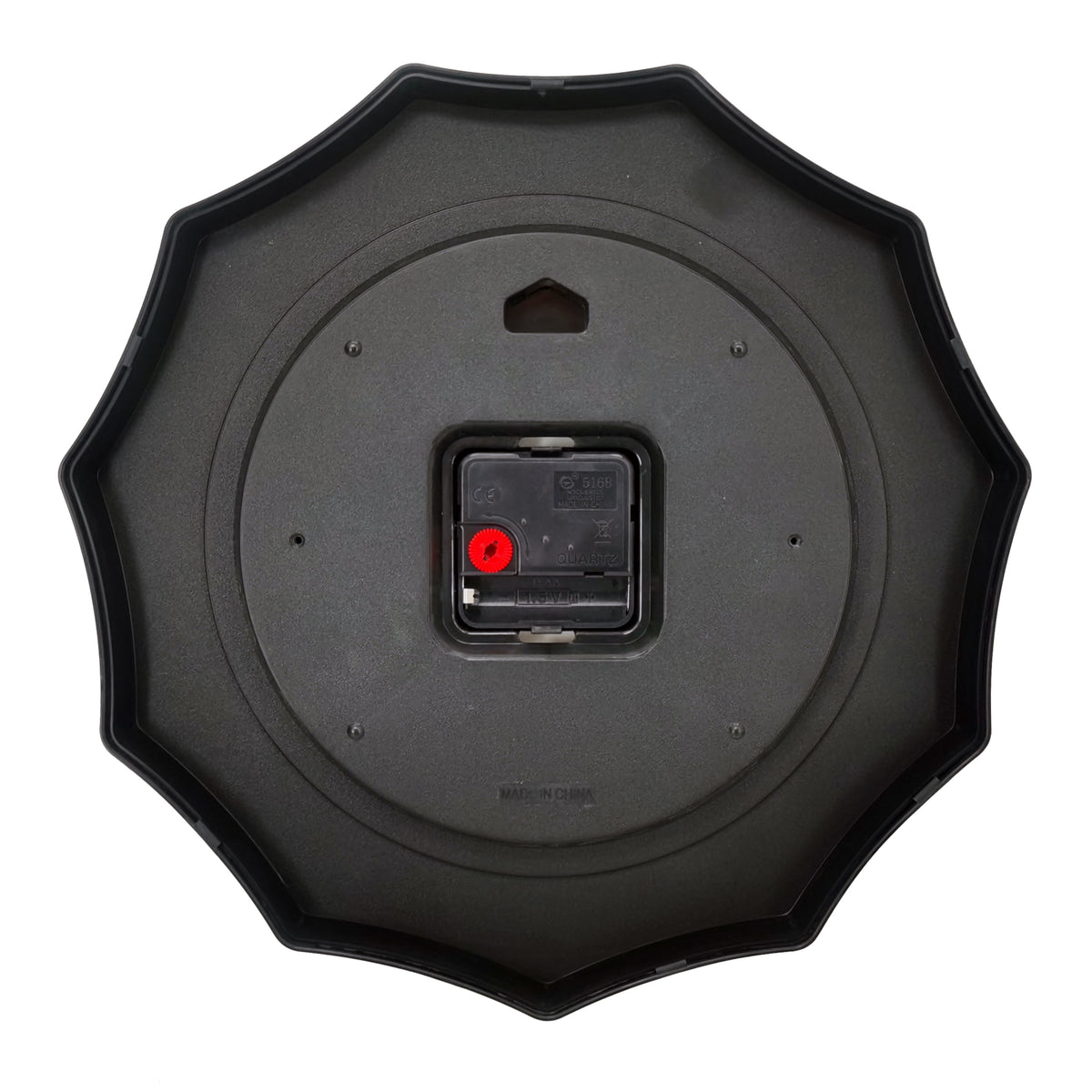 Westclox 12" Scallop Silent Sweep Black Wall Clock – Contemporary Non Ticking Wall Clock
