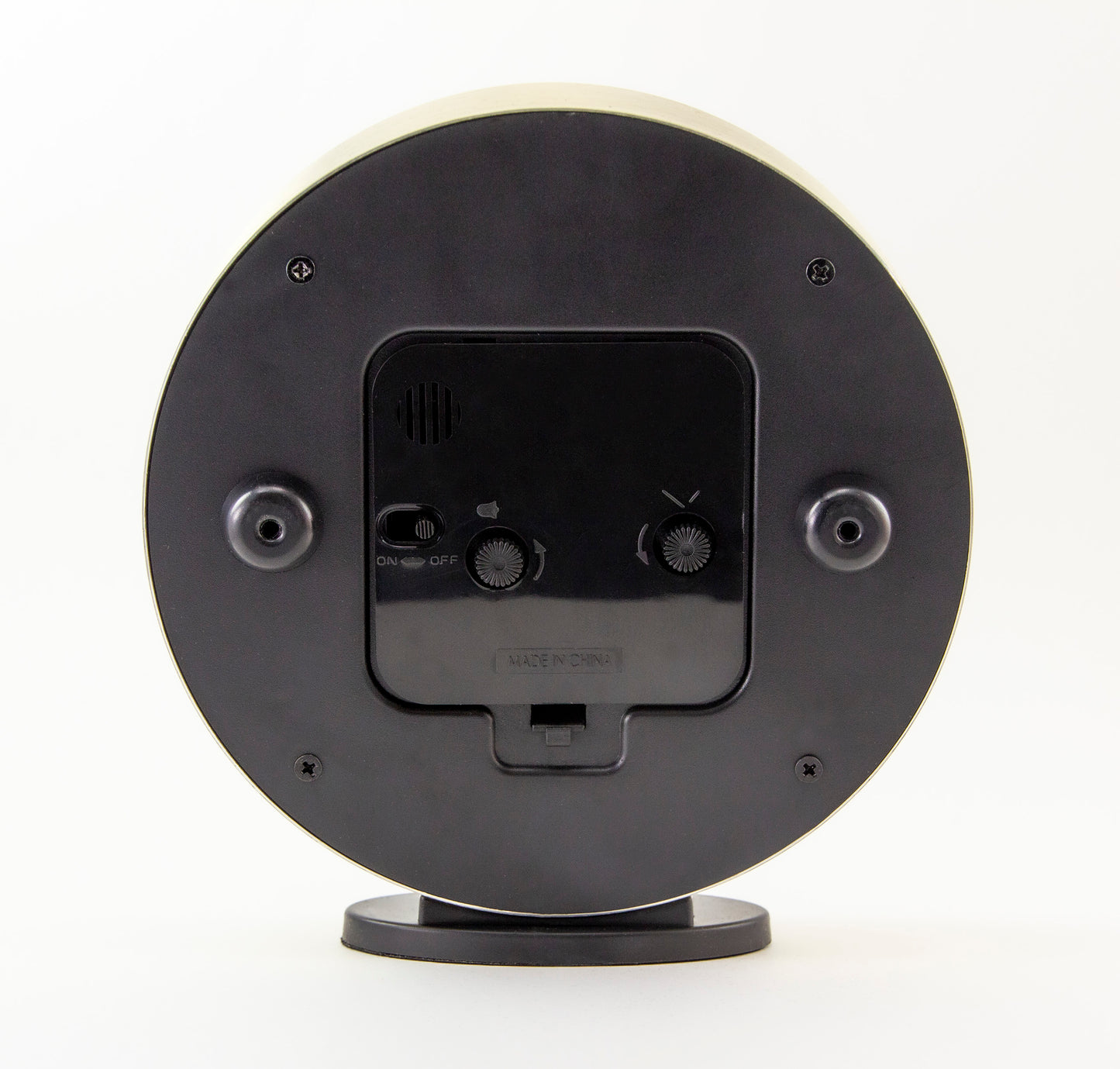 Crosley Vintage Table Alarm Clock, Brushed Gold Metal Case, Large Easy-to-Read Dial, Quiet Sweep Hands