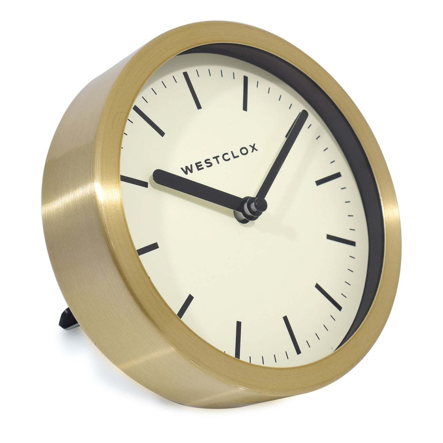 Westclox 6" Brushed Gold Wall or Table Clock