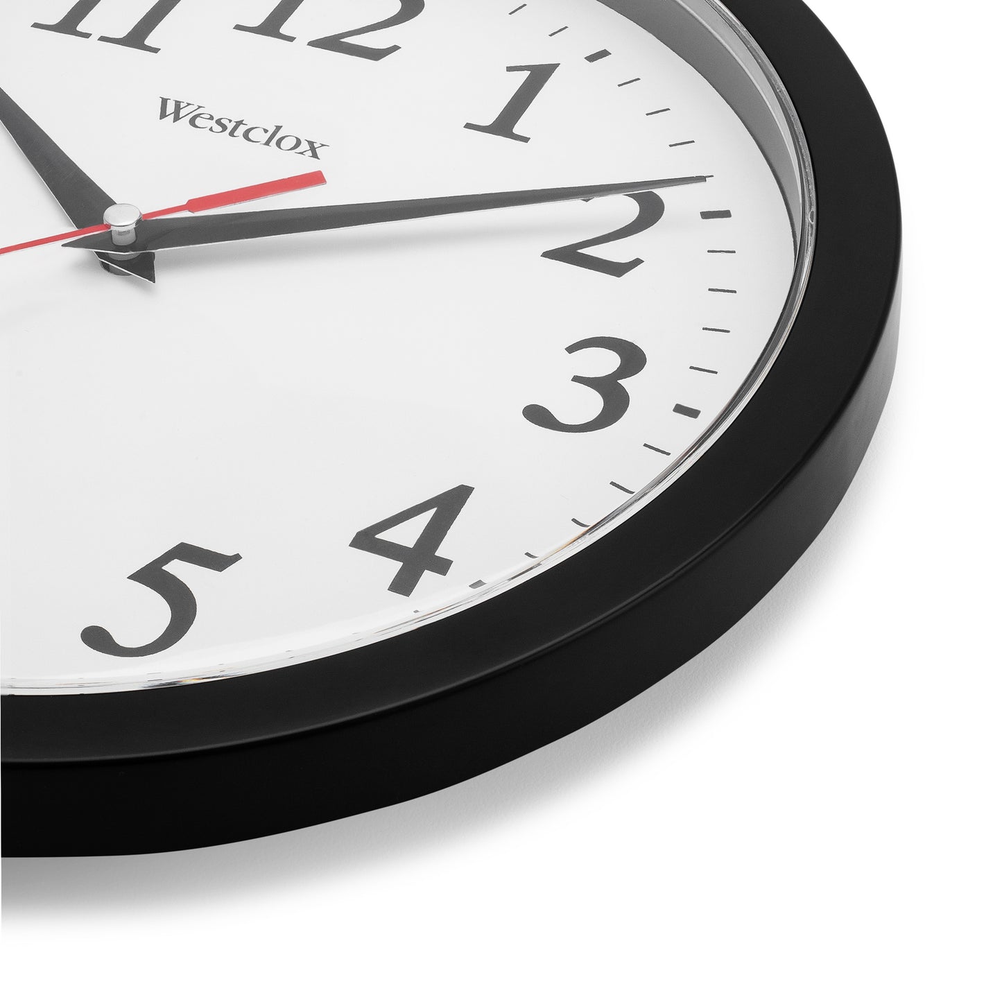 Westclox 9.75" Basic Black Wall Clock – Easy-to-Read Dial