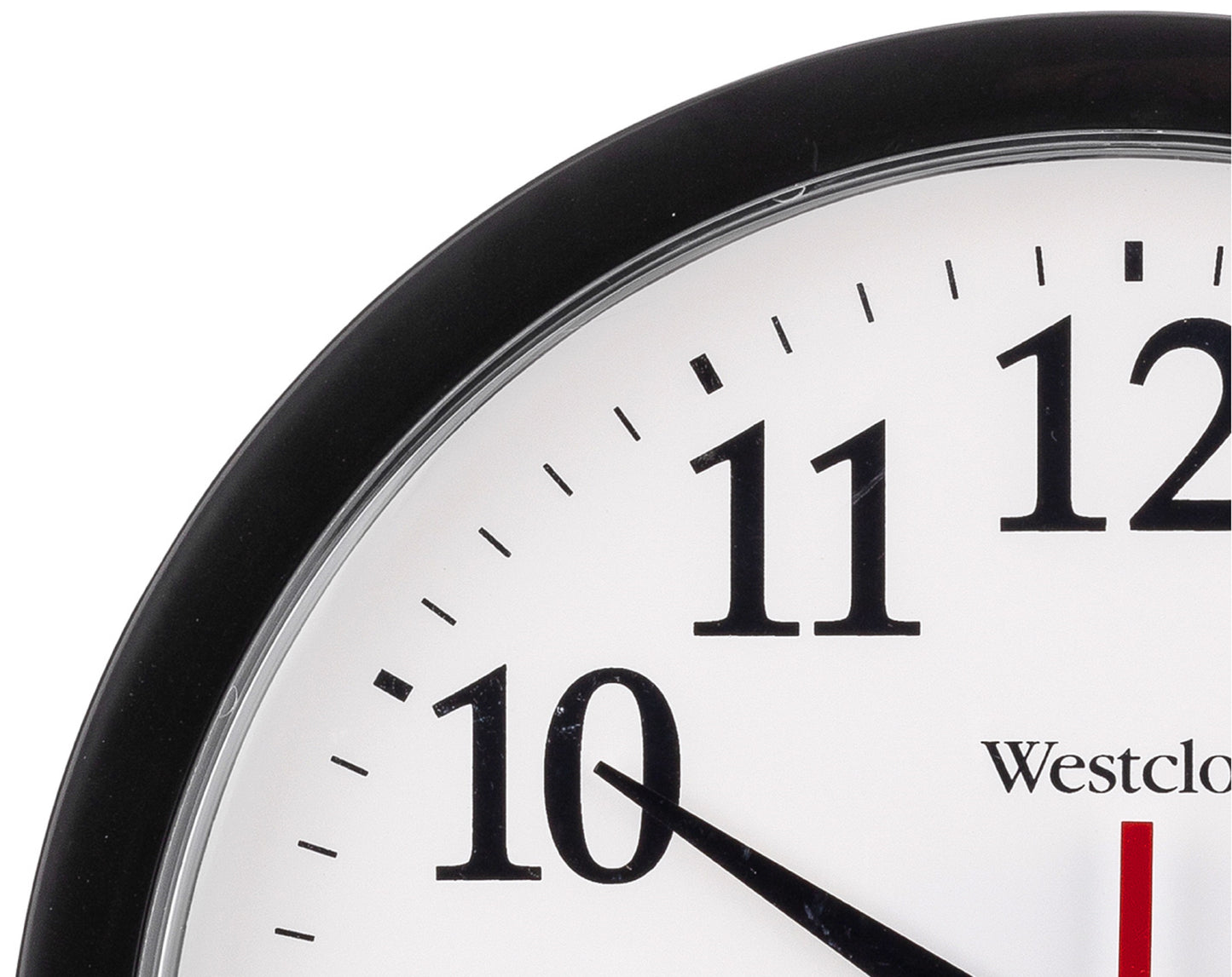 Westclox 9.75" Basic Black Wall Clock – Easy-to-Read Dial