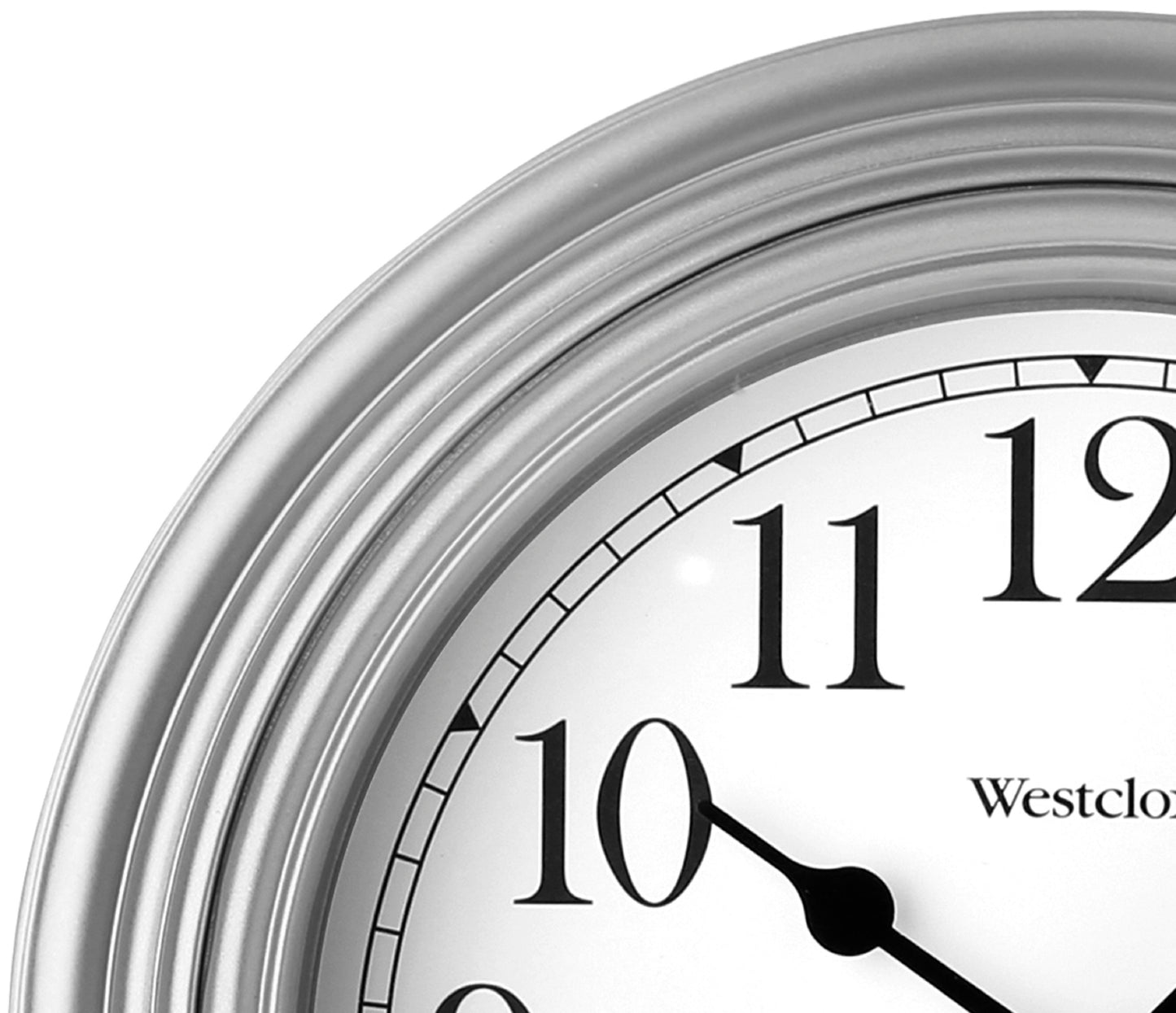 Westclox 9" Basic Silver Wall Clock – Easy-to-Read Dial