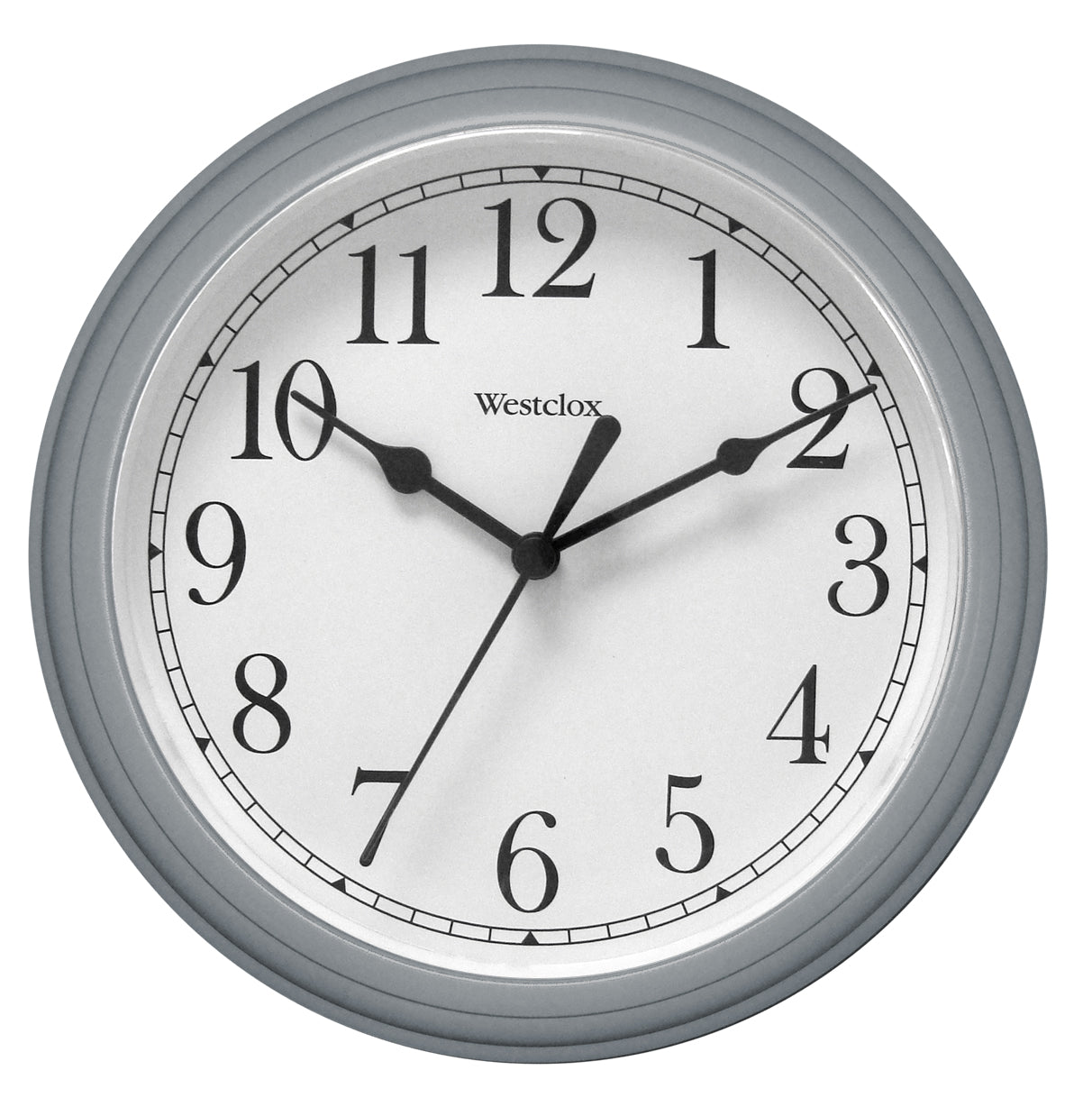 Westclox 8.5" Round Wall Clock Silver 46984