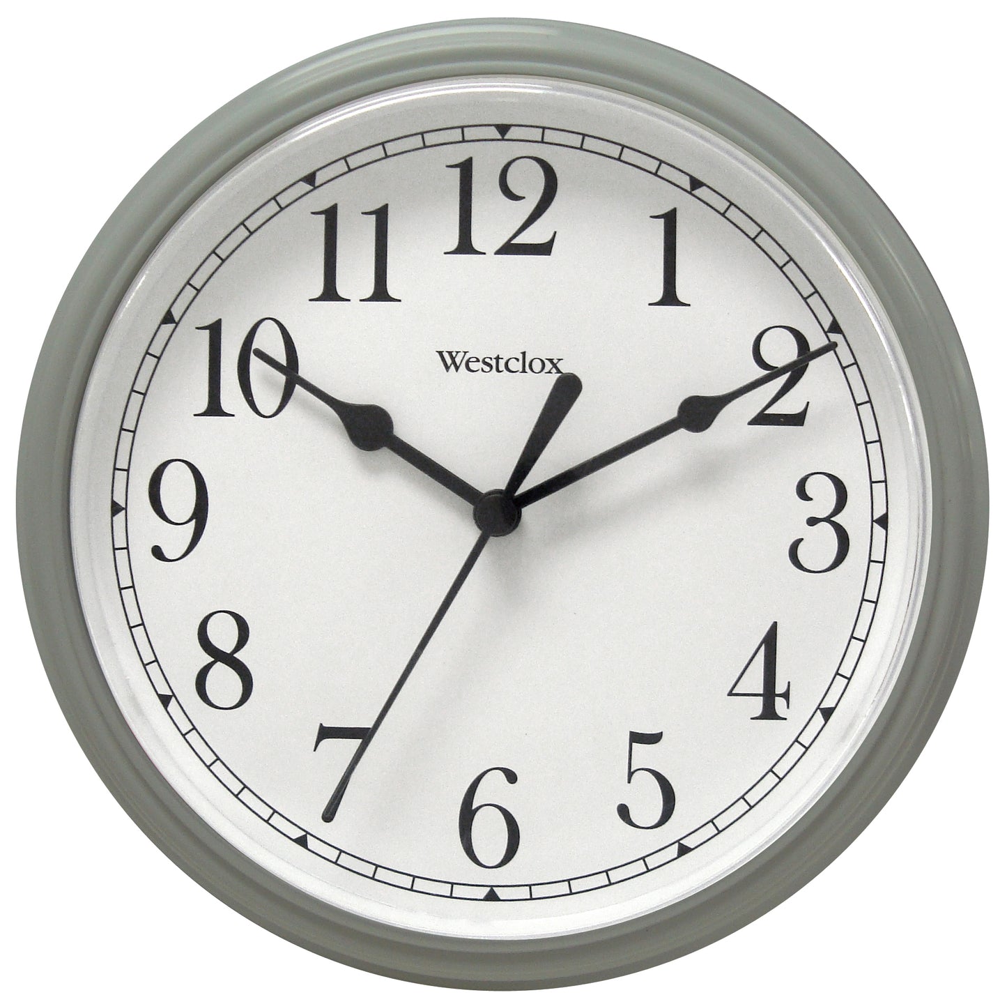 Westclox 8.5" Round Wall Clock Silver 46984