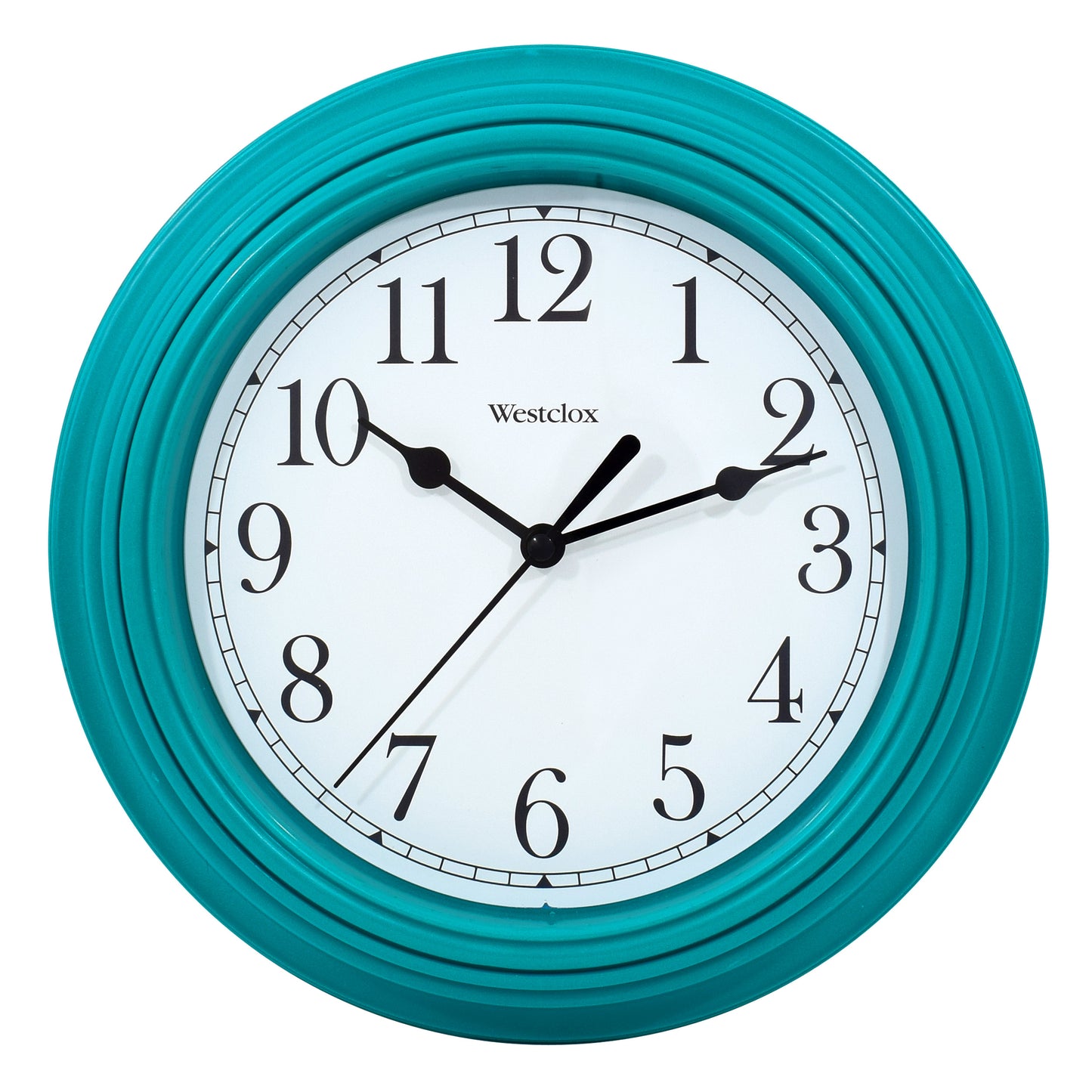 Westclox 9" Basic Teal Wall Clock – Easy-to-Read Dial