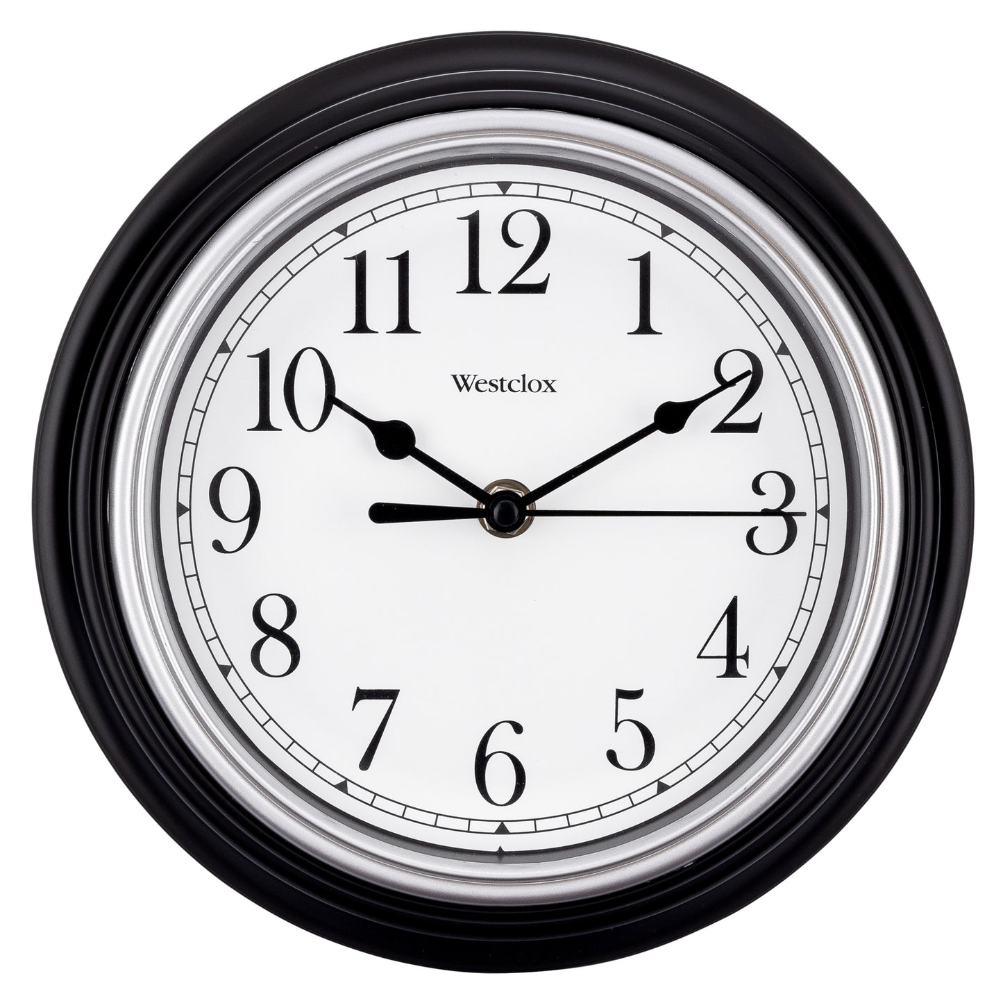 Westclox 8.5" Round Wall Clock Black 46991A