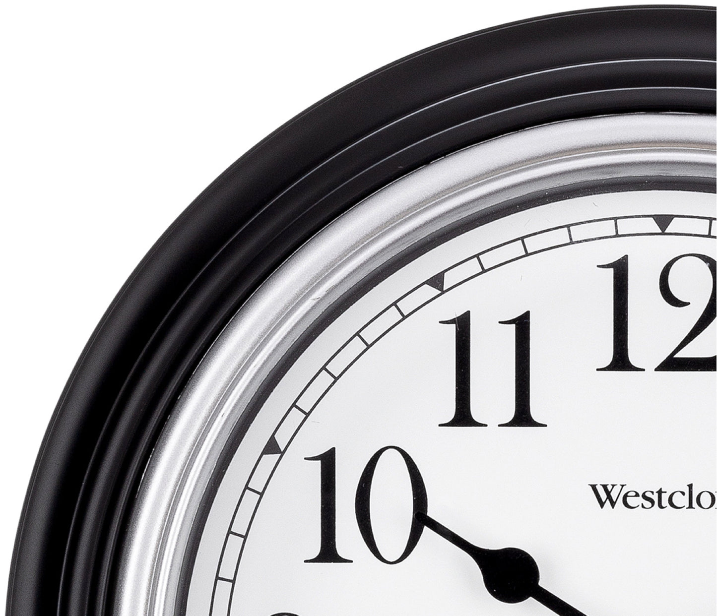 Westclox 8.5" Round Wall Clock Black 46991A