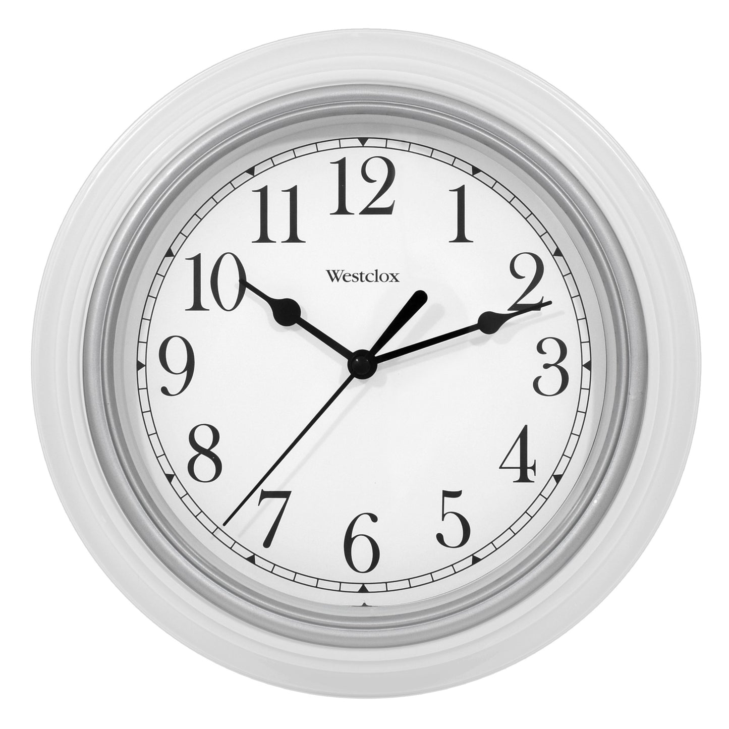 Westclox 8.5" Round Wall Clock White 46994A