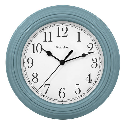 Westclox 9" Round Wall Clock Sea Fog Blue 46994SF