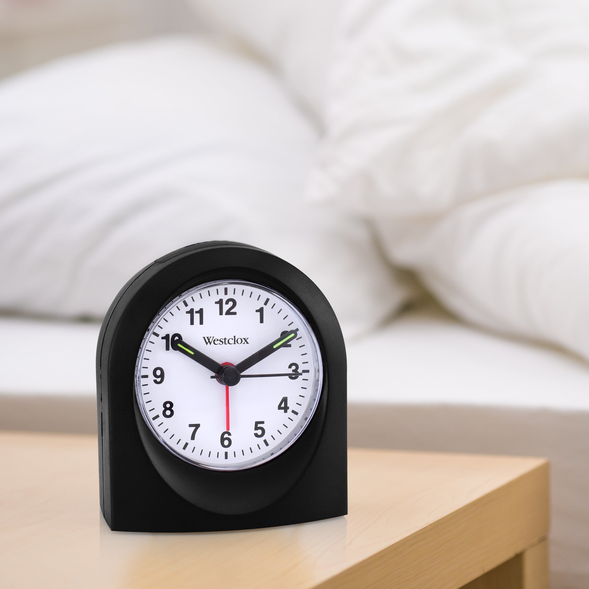 Westclox Basic Alarm Clock, Ascending Alarm, 5 Min Snooze, L – The