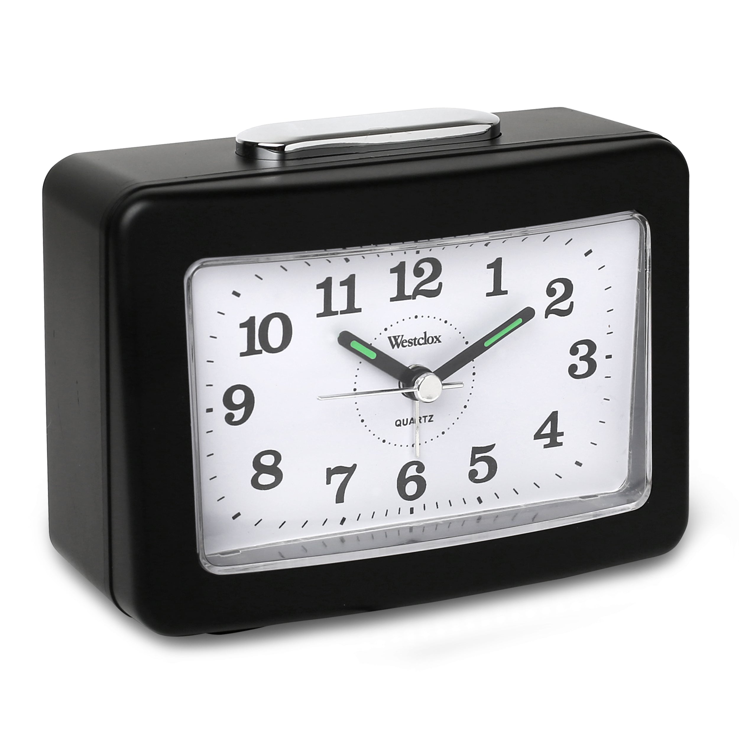 Westclox Rectangle Alarm Clock, Quiet, Dial Light, Loud Alar – The