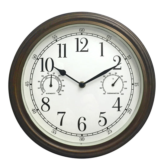 Westclox 12" Indoor Outdoor Wall Clock
