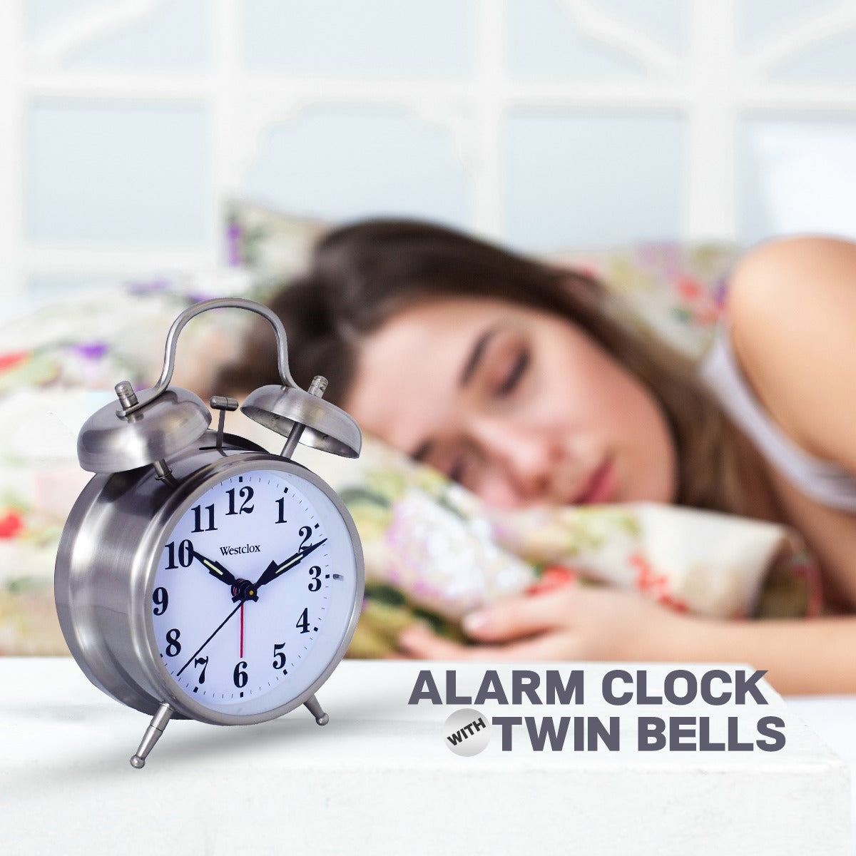 Westclox Twin Bell Alarm Clock 70010