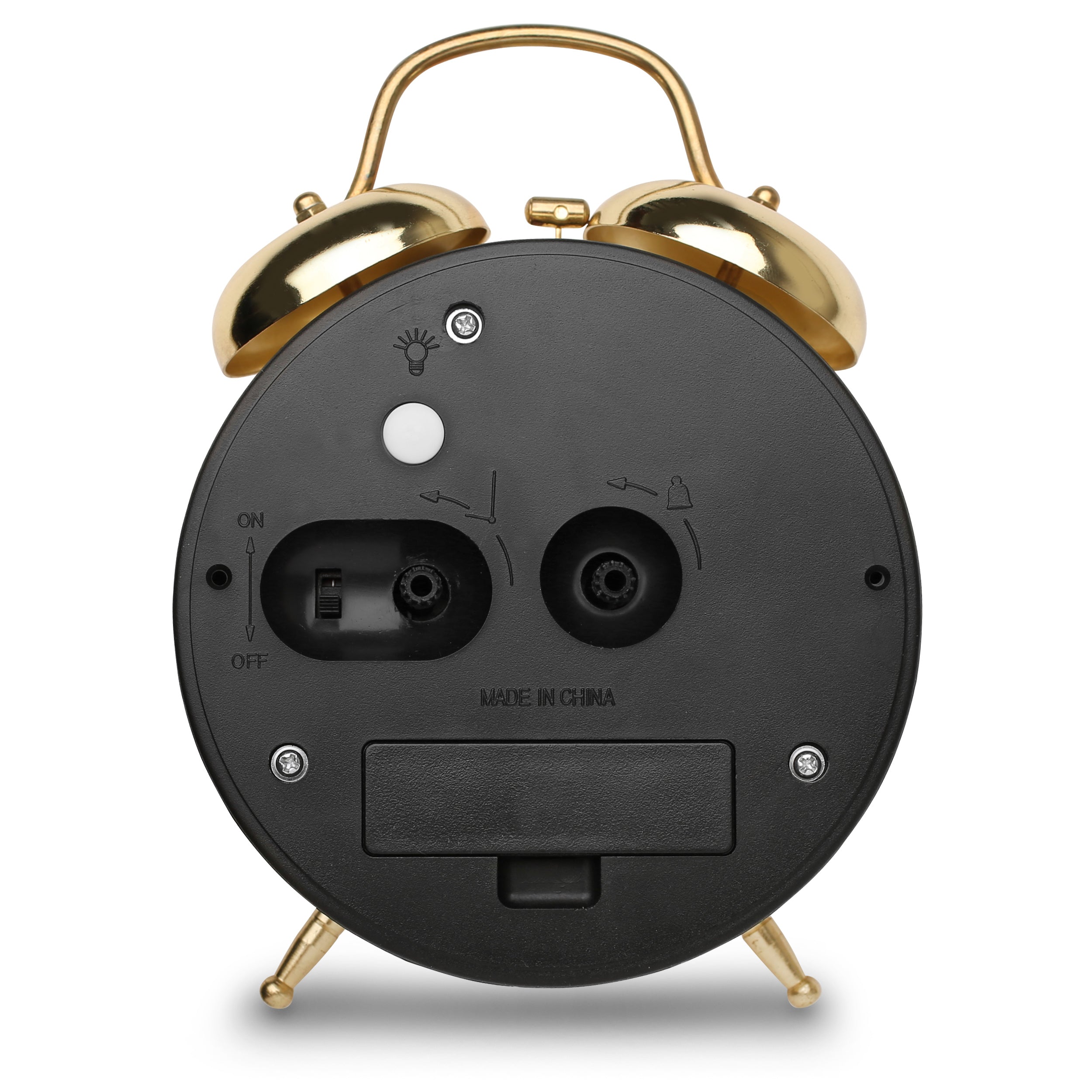 Westclox Twin Bell Alarm Clock, Loud Bell Alarm, Polished Go – The