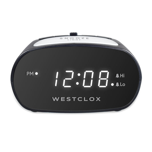 Westclox Night Light Alarm Clock – Adjustable Brightness Digital Alarm Clock