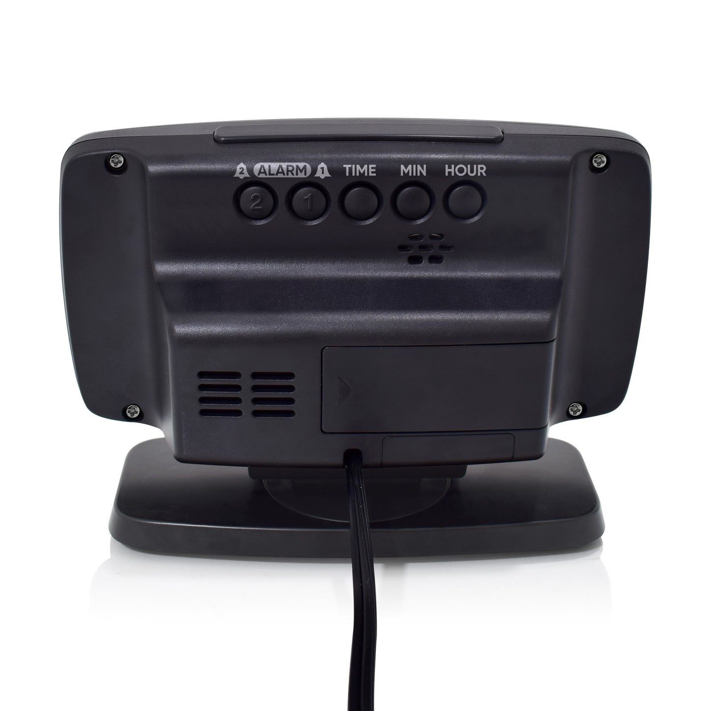 Westclox 1.8" Tilt & Swivel LED Alarm Clock with USB Charging