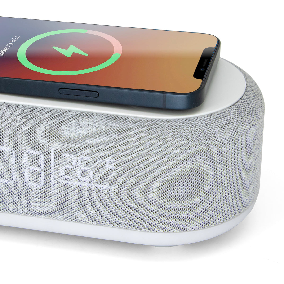 Westclox Digital Alarm Clock with Wireless Charging, Night Light, and Dimmer